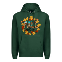 Sports Green fall vibes Premium Hoodie - CowhideDigitalArt