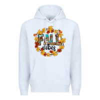 White fall vibes Premium Hoodie - CowhideDigitalArt