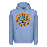 Colony Blue fall vibes Premium Hoodie - CowhideDigitalArt