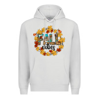 Dove Grey fall vibes Premium Hoodie - CowhideDigitalArt