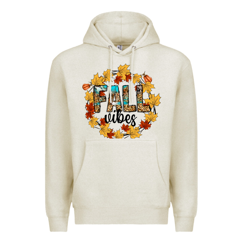 Fall Vibes Premium Hoodie by CowhideDigitalArt | Teevron