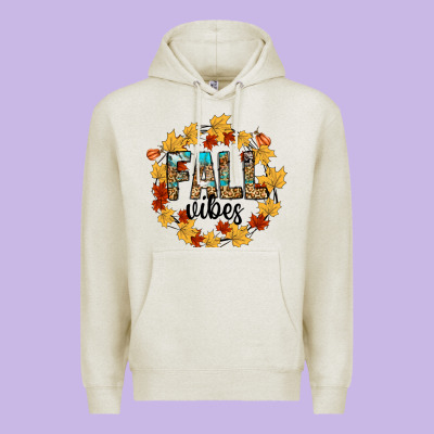 Fall Vibes Premium Hoodie Designed By Cowhidedigitalart