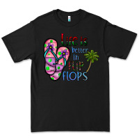 Black life is better İn flip flops Premium Tee - CowhideDigitalArt