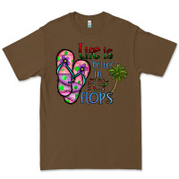 Cacao life is better İn flip flops Premium Tee - CowhideDigitalArt