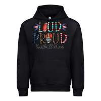 Black loud proud football mom Urban Hoodie - CowhideDigitalArt