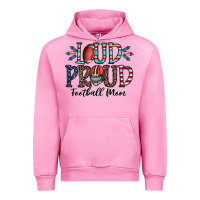 Fuchsia Pink loud proud football mom Urban Hoodie - CowhideDigitalArt
