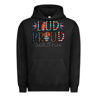 Pigment Black loud proud football mom Urban Hoodie - CowhideDigitalArt