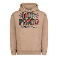 Pigment Burro loud proud football mom Urban Hoodie - CowhideDigitalArt