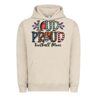 Pigment French Oak loud proud football mom Urban Hoodie - CowhideDigitalArt