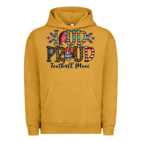 Pigment Peanut Butter loud proud football mom Urban Hoodie - CowhideDigitalArt