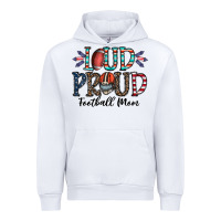 White loud proud football mom Urban Hoodie - CowhideDigitalArt