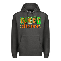 Charcoal Heather Lucky charm st. patricks day Premium Hoodie - Neo Western