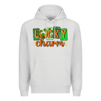 Dove Grey Lucky charm st. patricks day Premium Hoodie - Neo Western