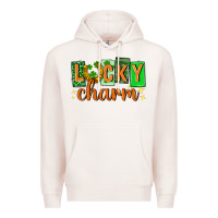 Pale Pink Lucky charm st. patricks day Premium Hoodie - Neo Western