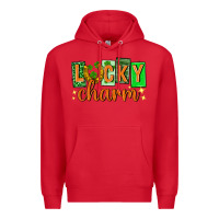 Red Lucky charm st. patricks day Premium Hoodie - Neo Western