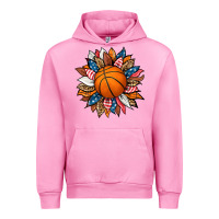 Fuchsia Pink basketball sunflower Urban Hoodie - HRA Design Shop
