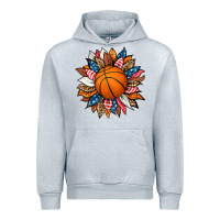 Heather Grey basketball sunflower Urban Hoodie - HRA Design Shop