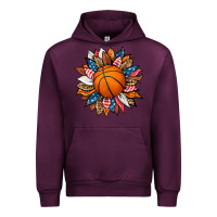 Mauve Wine basketball sunflower Urban Hoodie - HRA Design Shop