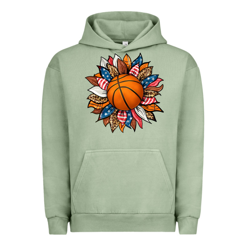 Basketball Sunflower Urban Hoodie by HRA Design Shop | Teevron