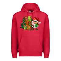 Cardinal ho ho ho santa gnomes Premium Hoodie - FaDigitalArtStudio