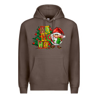 Coffee ho ho ho santa gnomes Premium Hoodie - FaDigitalArtStudio