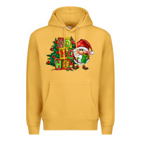 Mustard ho ho ho santa gnomes Premium Hoodie - FaDigitalArtStudio