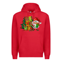 Red ho ho ho santa gnomes Premium Hoodie - FaDigitalArtStudio