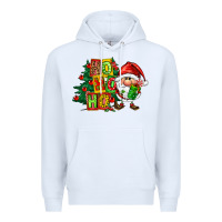 White ho ho ho santa gnomes Premium Hoodie - FaDigitalArtStudio