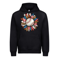 Black baseball sunflower Urban Hoodie - HRA Design Shop