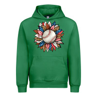 Emerald baseball sunflower Urban Hoodie - HRA Design Shop