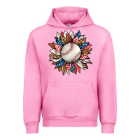 Baseball Sunflower Urban Hoodie | Teevron