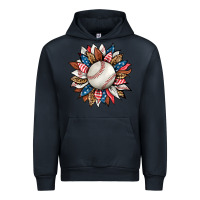 Navy baseball sunflower Urban Hoodie - HRA Design Shop