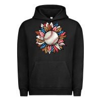 Pigment Black baseball sunflower Urban Hoodie - HRA Design Shop