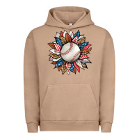 Pigment Burro baseball sunflower Urban Hoodie - HRA Design Shop