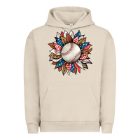 Pigment French Oak baseball sunflower Urban Hoodie - HRA Design Shop
