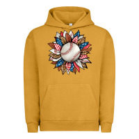 Pigment Peanut Butter baseball sunflower Urban Hoodie - HRA Design Shop