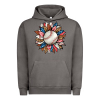 Pigment Tornado baseball sunflower Urban Hoodie - HRA Design Shop