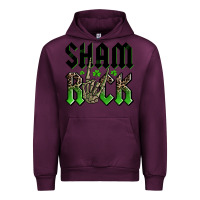 Mauve Wine St. Patrick's shamrock Urban Hoodie - OliviaCreatesArt