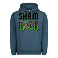 Pigment Midnight Navy St. Patrick's shamrock Urban Hoodie - OliviaCreatesArt
