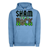 Pigment Pebble Blue St. Patrick's shamrock Urban Hoodie - OliviaCreatesArt