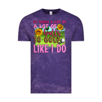 Cloud Purple it takes a lot of a lot of balls to golf like i do Vintage Tee - Artiststas