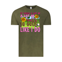 Vintage Olive it takes a lot of a lot of balls to golf like i do Vintage Tee - Artiststas