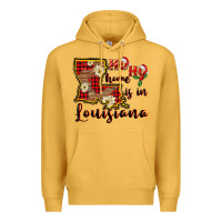 Mustard ho ho home is in louisiana Premium Hoodie - FaDigitalArtStudio