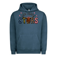 Pigment Midnight Navy oh my stars Urban Hoodie - CowhideDigitalArt
