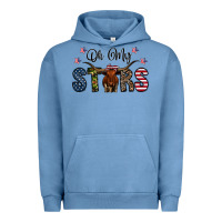 Pigment Pebble Blue oh my stars Urban Hoodie - CowhideDigitalArt