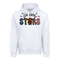 White oh my stars Urban Hoodie - CowhideDigitalArt