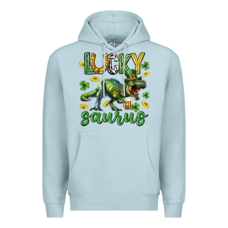 Lucky Saurus St.patricks Day Premium Hoodie by Neo Western | Teevron