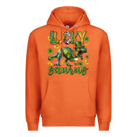 Carrot Lucky saurus st.patricks day Premium Hoodie - Neo Western