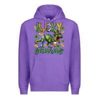Purple Lucky saurus st.patricks day Premium Hoodie - Neo Western