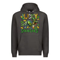 Smoke Lucky saurus st.patricks day Premium Hoodie - Neo Western